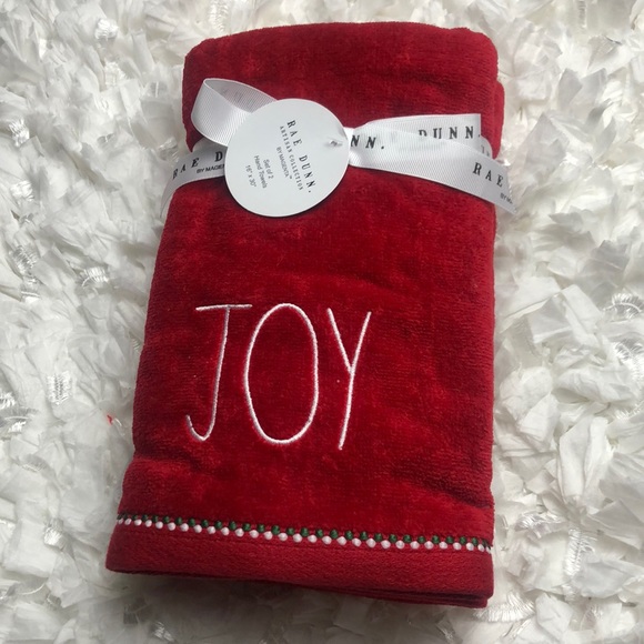 Rae Dunn Other - NEW- Rae Dunn JOY hand towels